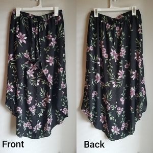 Floral hi low shorts/skirt